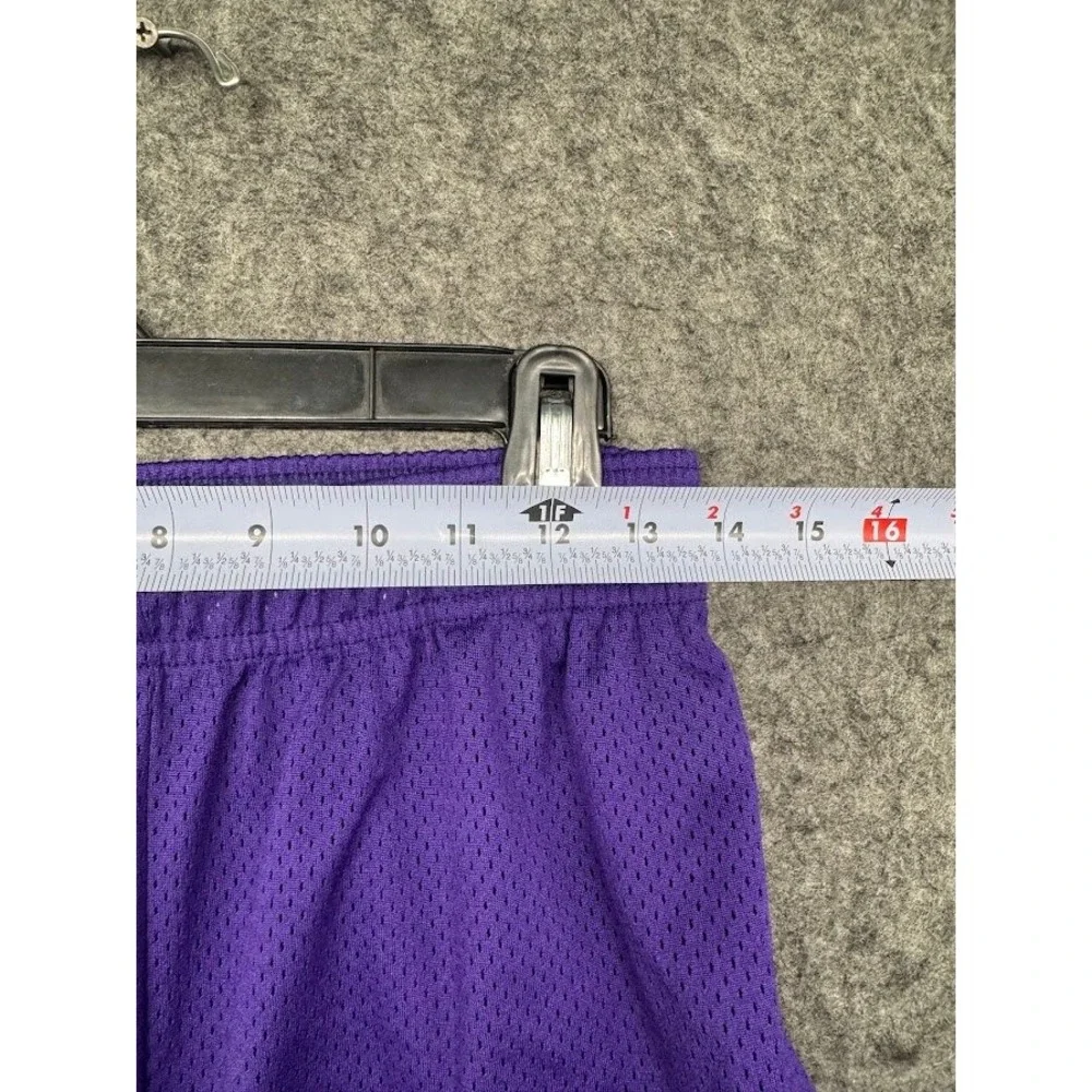 Eric Emanuel Basic Mesh Shorts Purple Orange EE Logo Mens Size Medium Made in NY